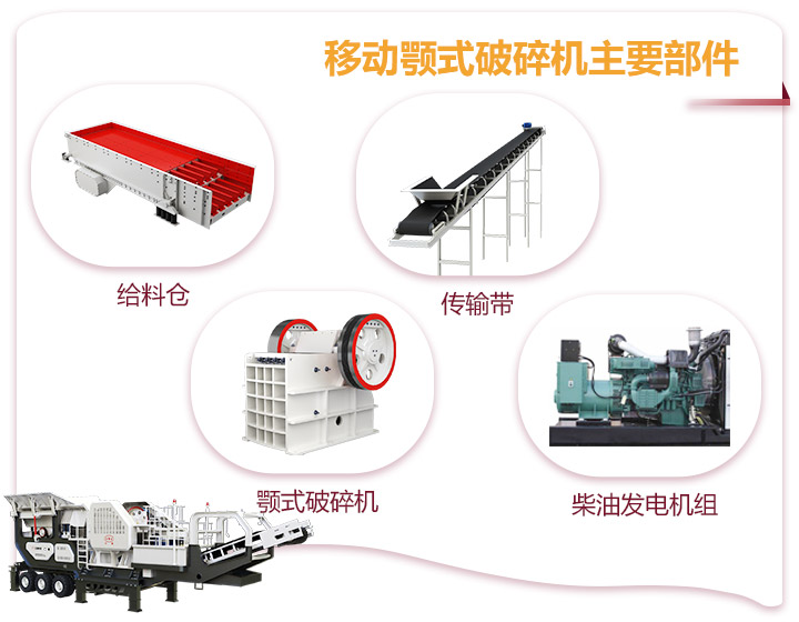 小型移動顎式破碎車一體式生產(chǎn)，占地面積小