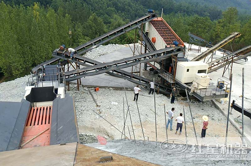 移動碎石機在湖北武漢